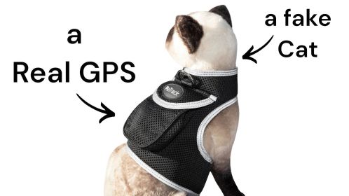 Android Phone Compatible Dog Tracking GPS Collar Mount Portable Device Size:L