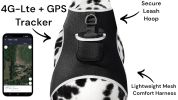 Cell Phone Pet Tracker Waterproof Movement Activated GPS Dog Locator Size:S