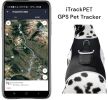 Accurate Cell Phone GPS Tracking System Warerproof Pet Collar Tracker Size:L