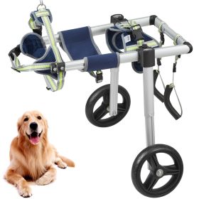 VEVOR 2 Wheels Dog Wheelchair for Back Legs, Pet Wheelchair Lightweight & Adjustable Assisting in Healing, Dog Cart/Wheelchair for Injured, Disabled, (size: Medium Size (M))